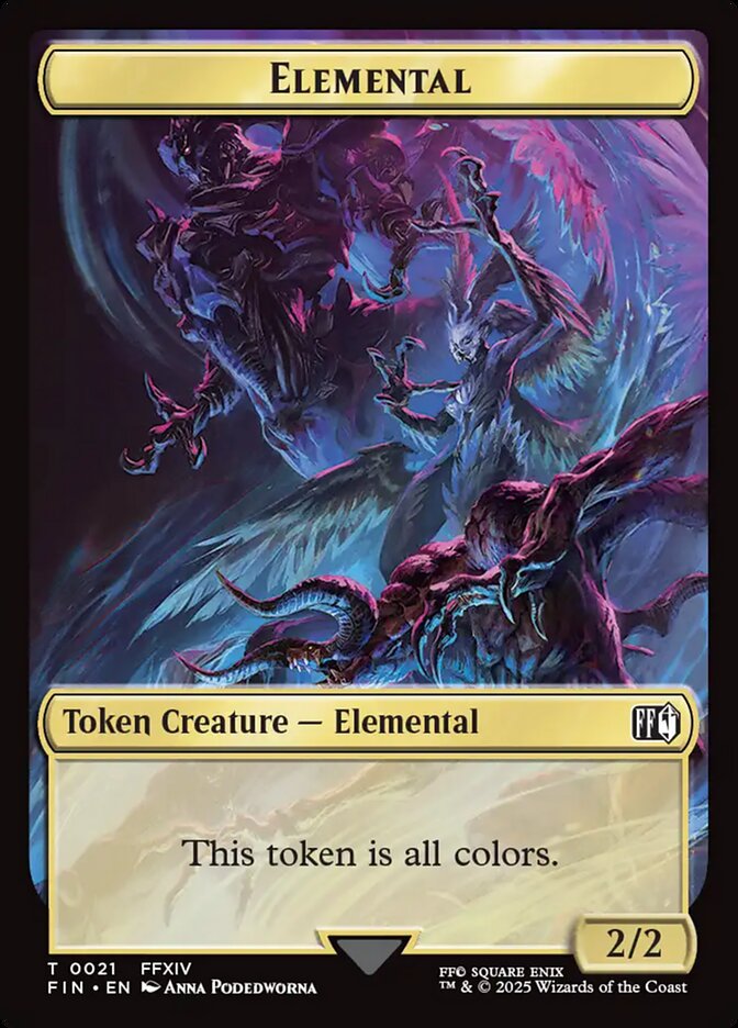 Elemental card front