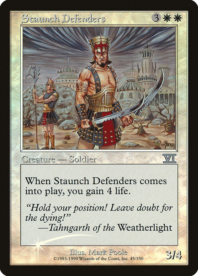 Staunch Defenders card front