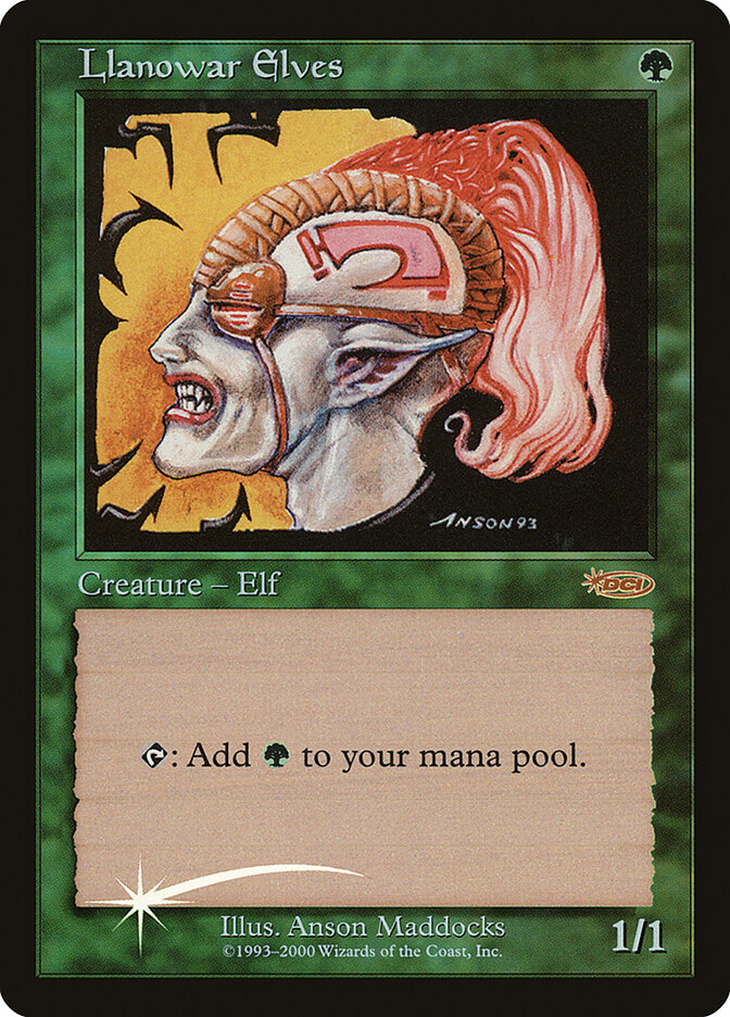 Llanowar Elves card front