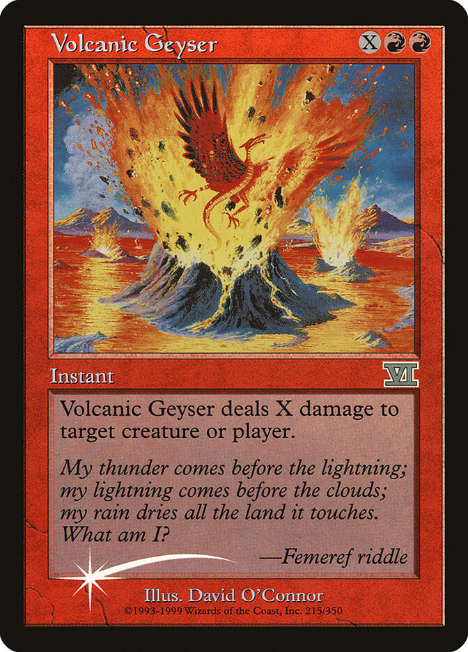 Volcanic Geyser card front