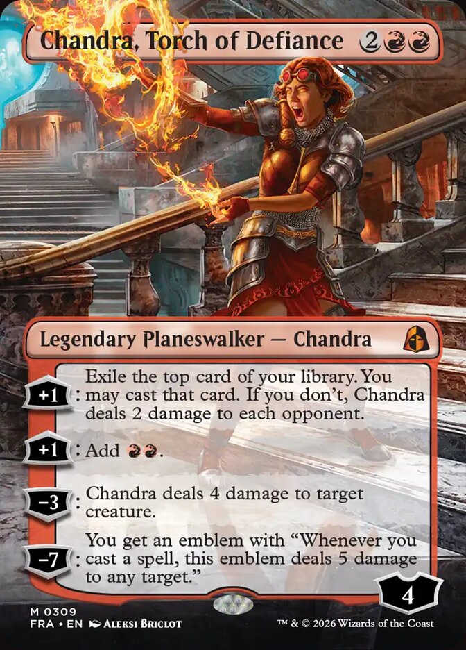 Chandra, Torch of Defiance card front