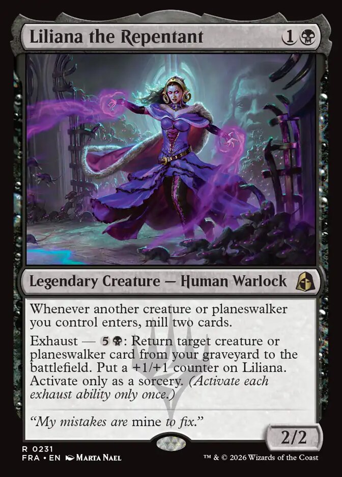 Liliana the Repentant card front