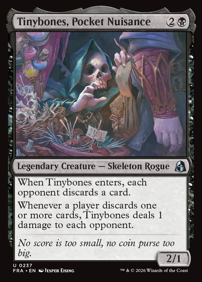 Tinybones, Pocket Nuisance card front