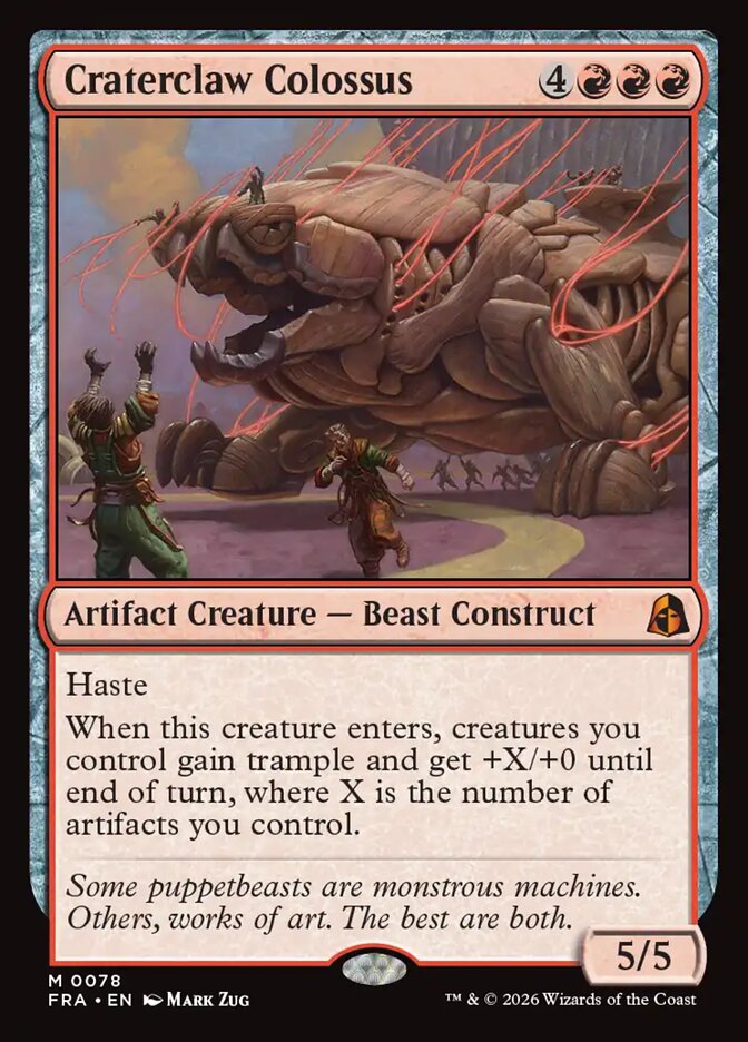 Craterclaw Colossus card front
