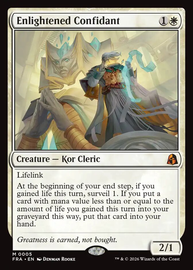 Enlightened Confidant card front