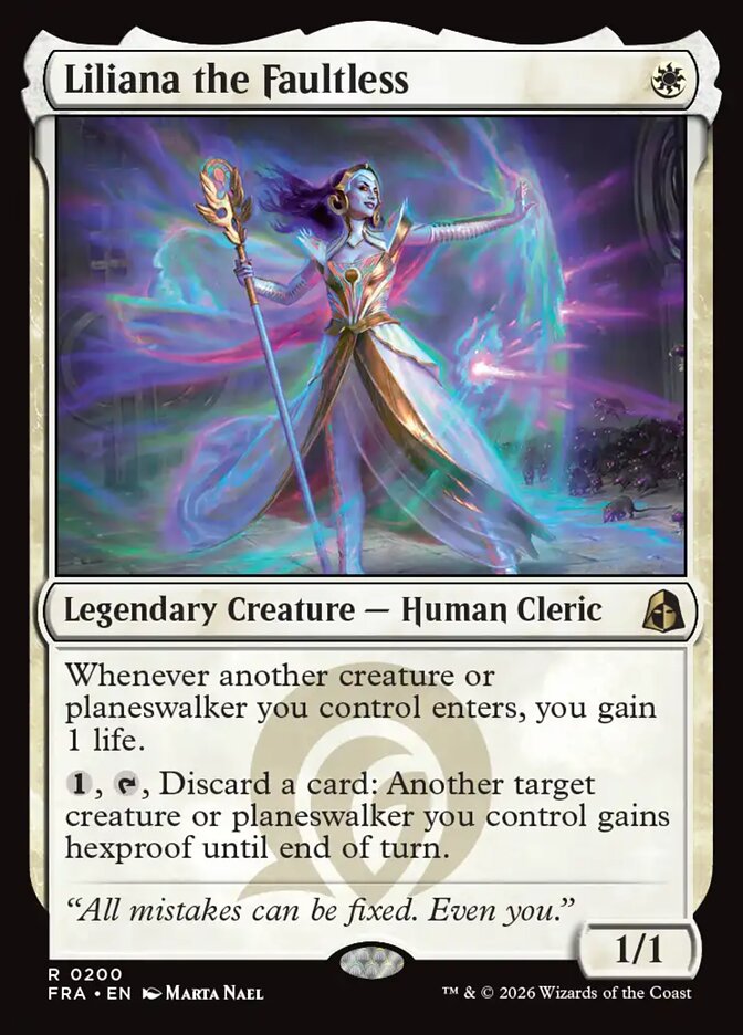 Liliana the Faultless card front
