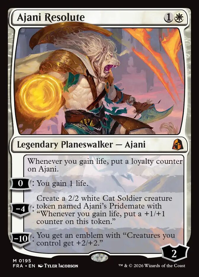 Ajani Resolute card front