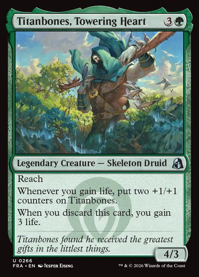 Titanbones, Towering Heart card front