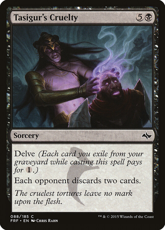 Tasigur's Cruelty card front