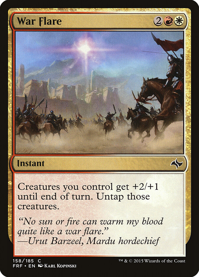 War Flare card front