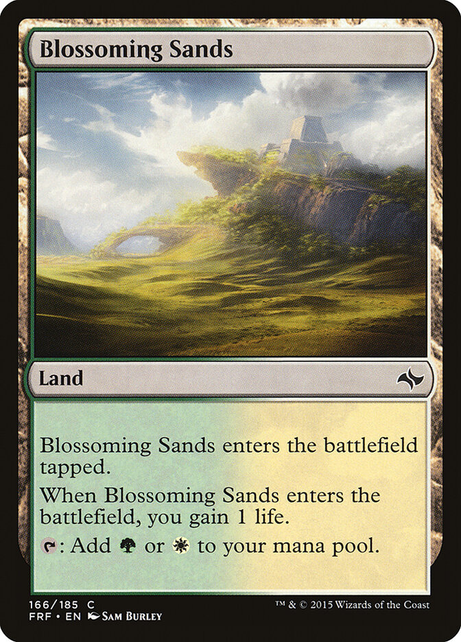 Blossoming Sands card front