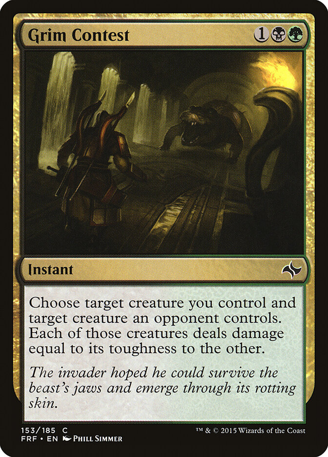 Grim Contest card front