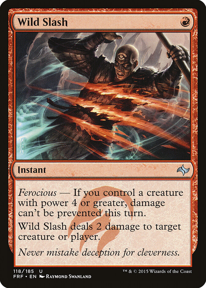 Wild Slash card front