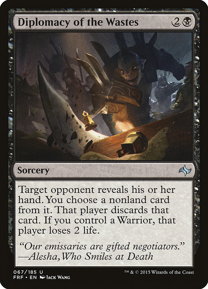 Diplomacy of the Wastes card front