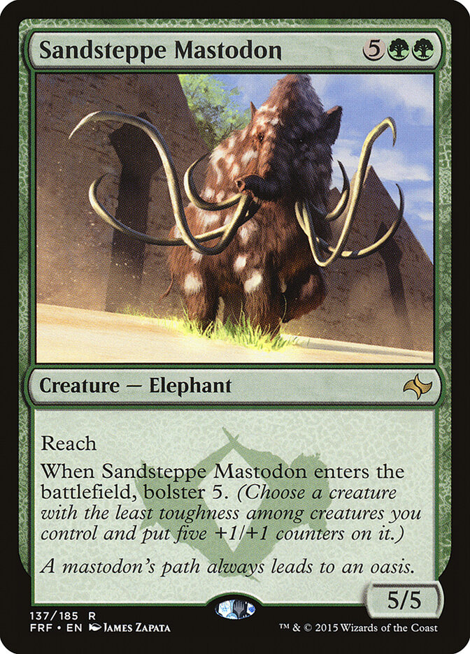 Sandsteppe Mastodon card front