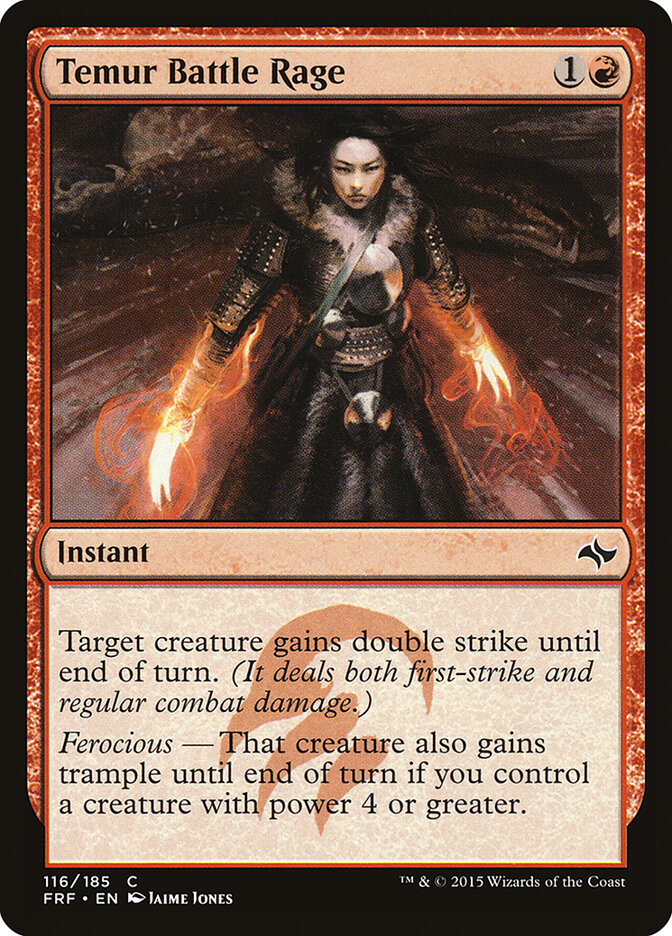 Temur Battle Rage card front