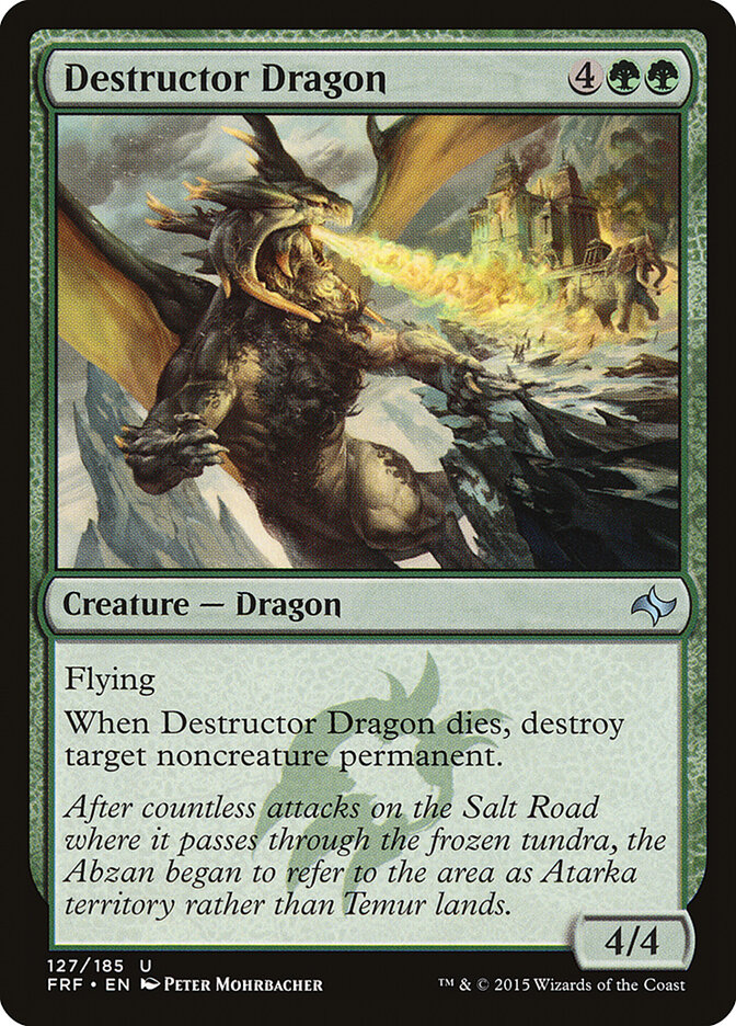 Destructor Dragon card front