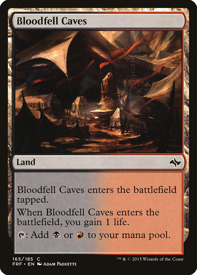 Bloodfell Caves card front