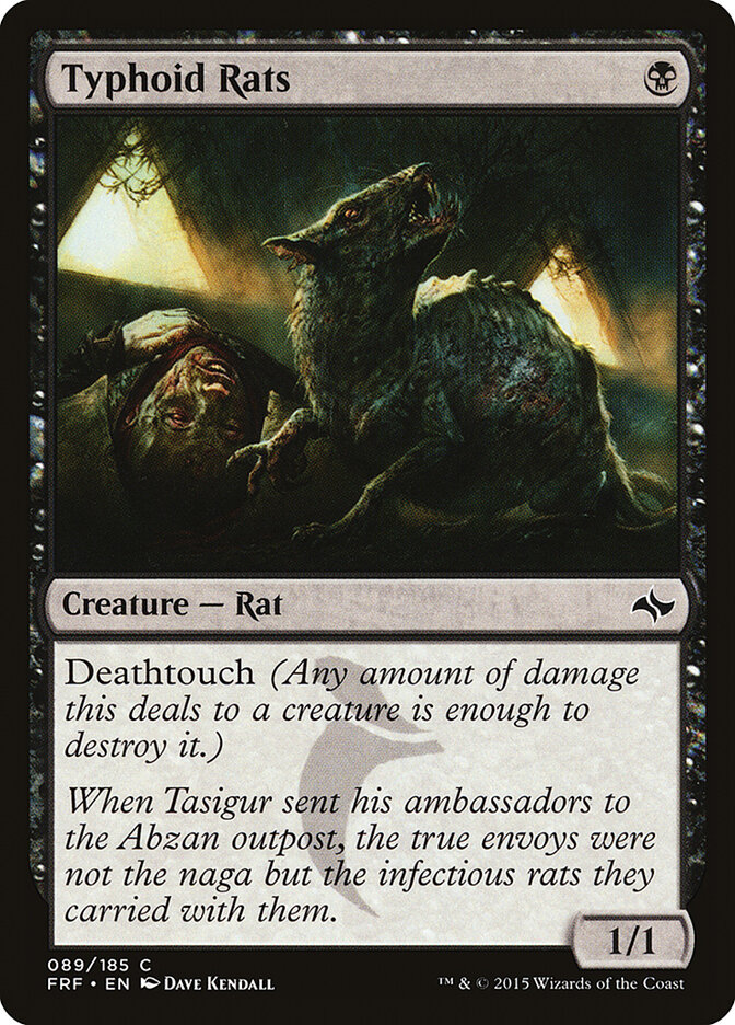 Typhoid Rats card front