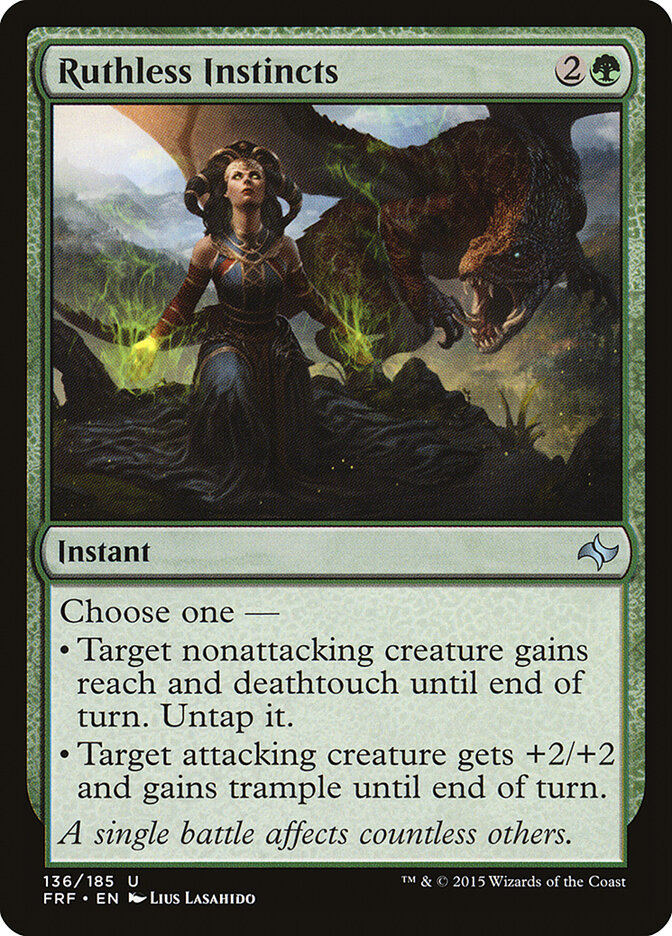 Ruthless Instincts card front