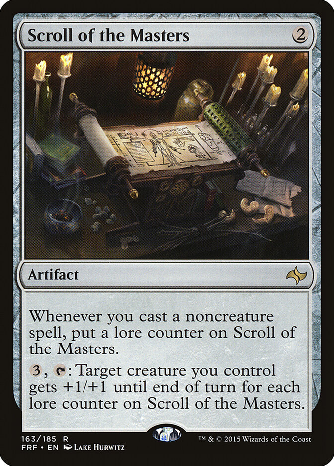 Scroll of the Masters card front