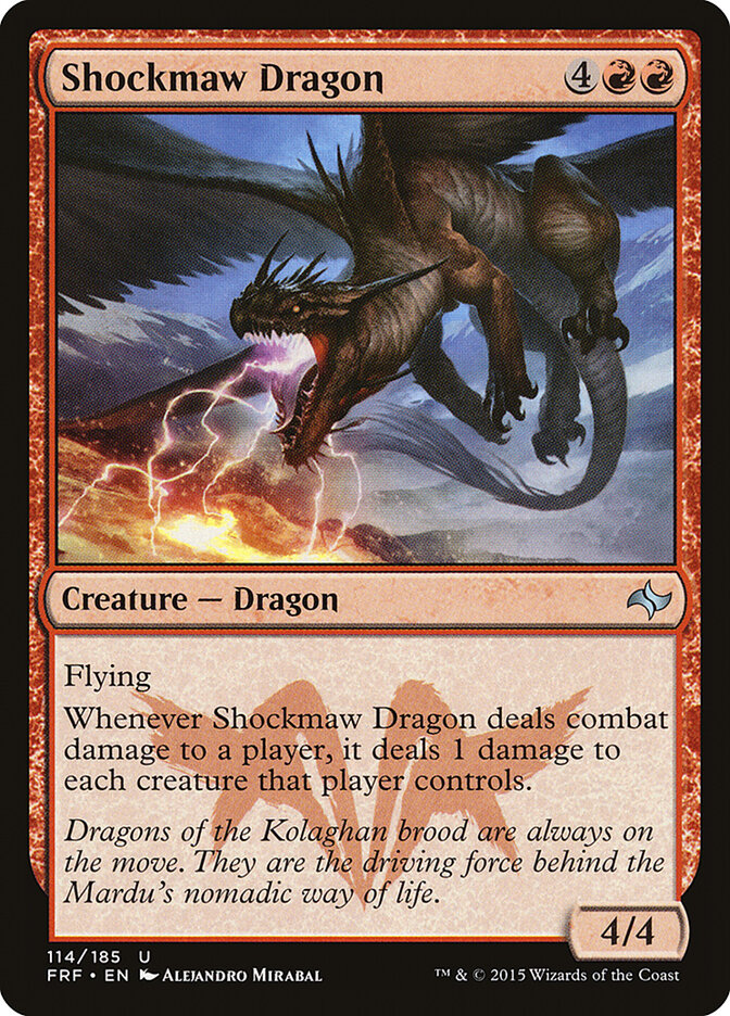 Shockmaw Dragon card front