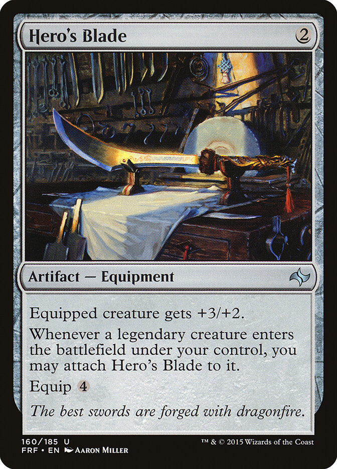 Hero's Blade card front