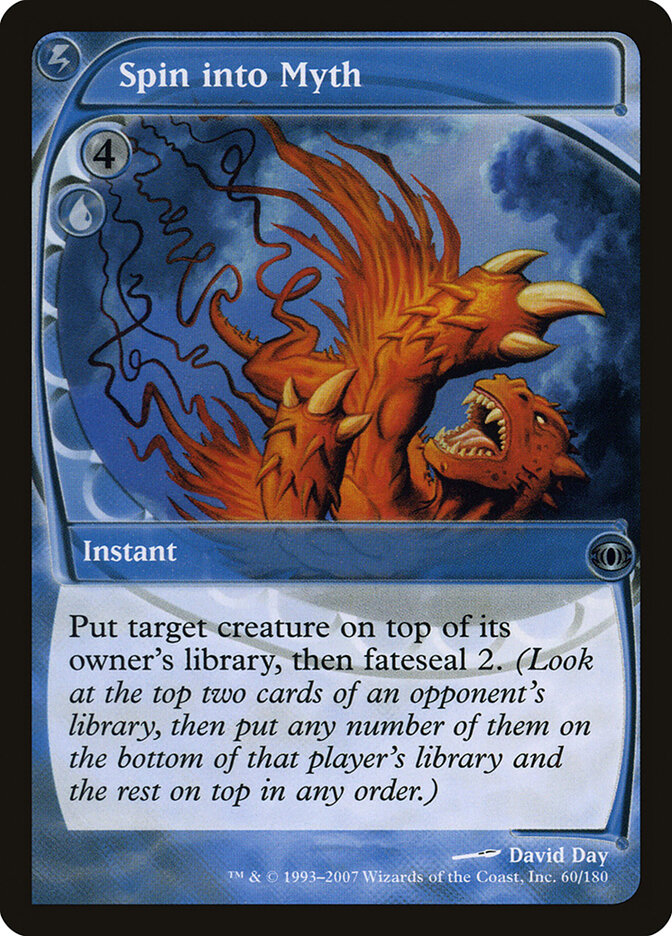 Spin into Myth card front