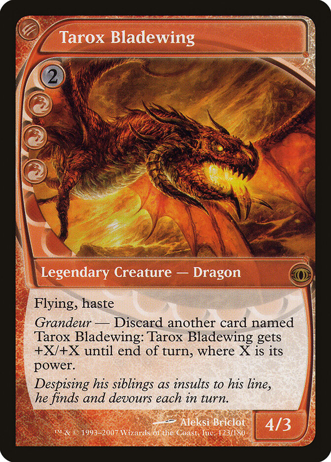 Tarox Bladewing card front