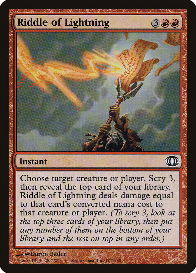 Riddle of Lightning card front