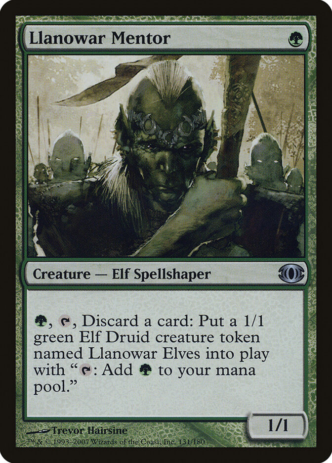 Llanowar Mentor card front
