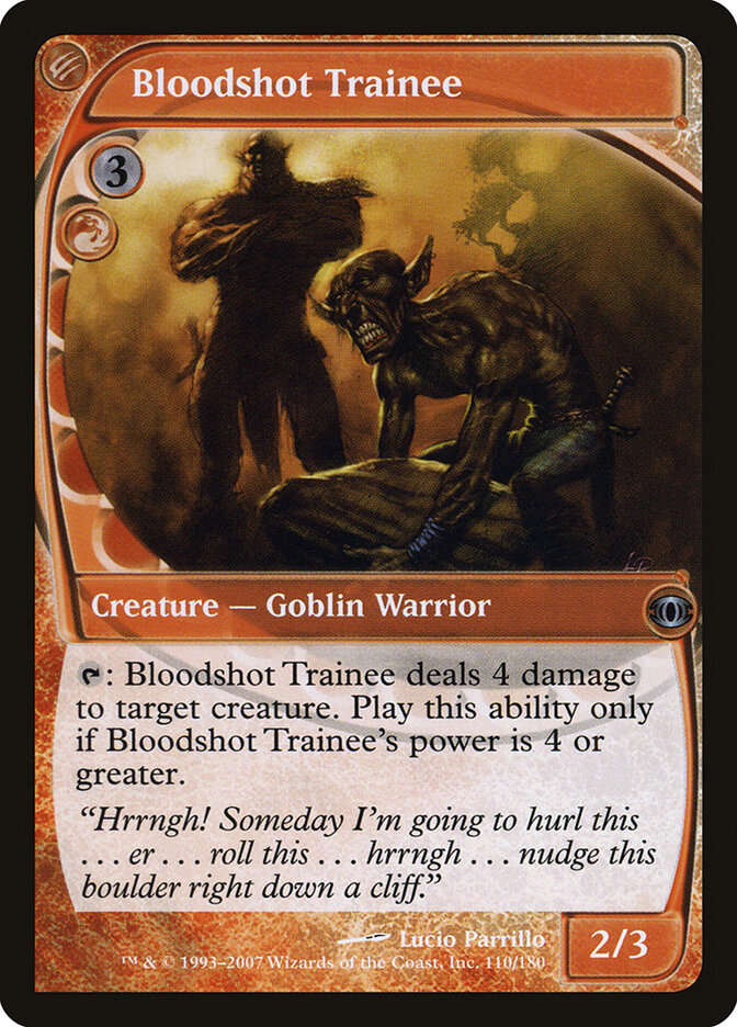 Bloodshot Trainee card front