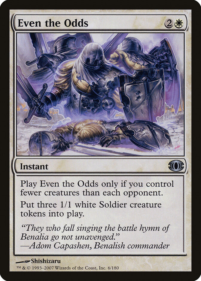 Even the Odds card front