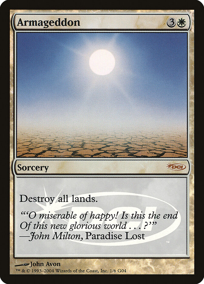 Armageddon card front