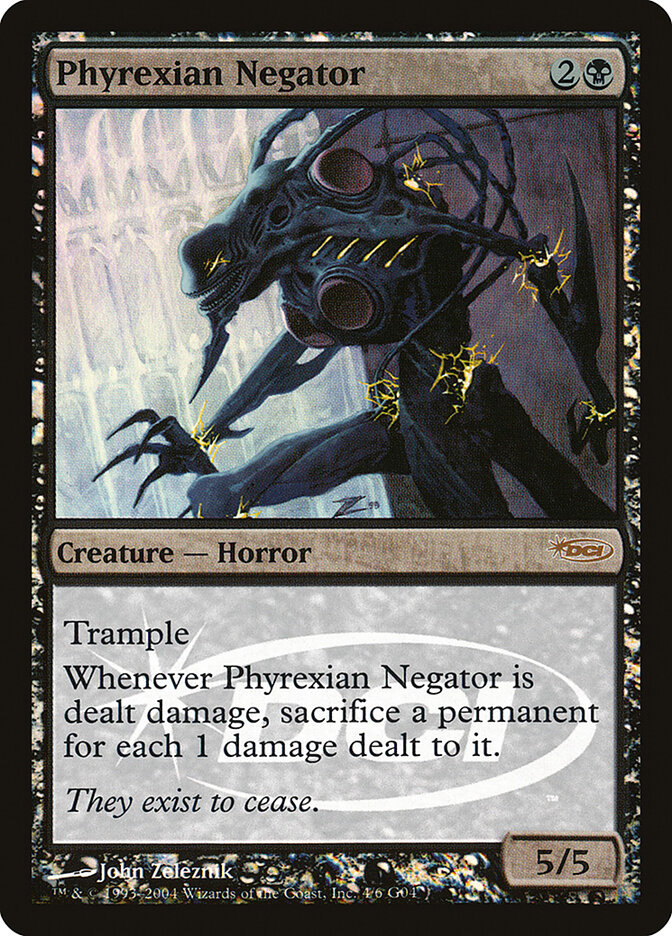 Phyrexian Negator card front