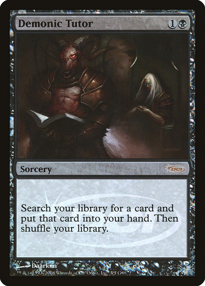Demonic Tutor card front