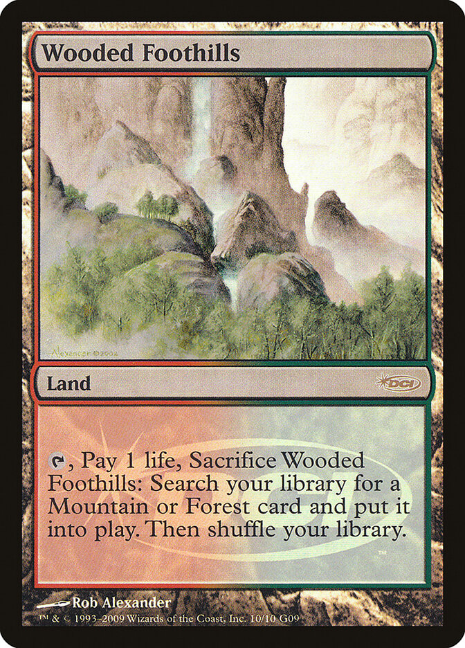 Wooded Foothills card front