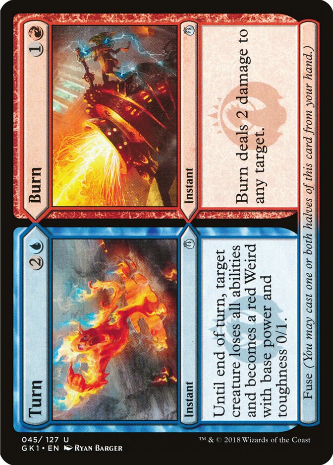 Turn card front