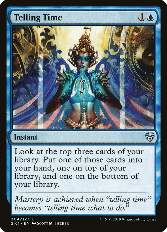Telling Time card front