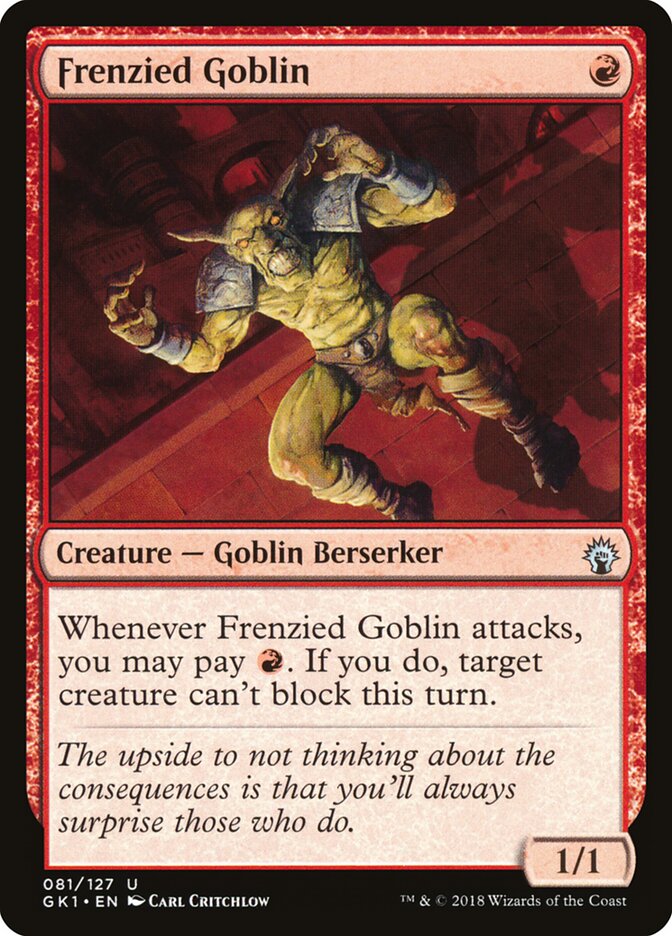 Frenzied Goblin card front