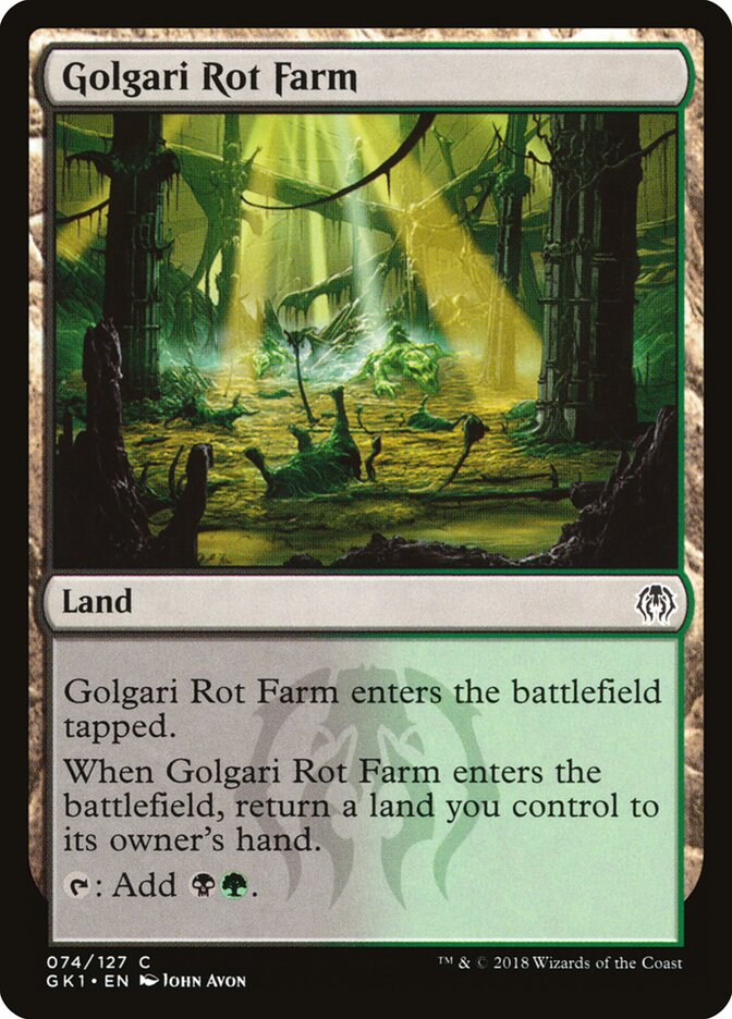 Golgari Rot Farm card front