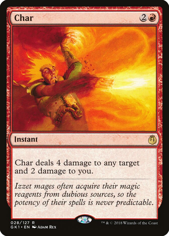Char card front