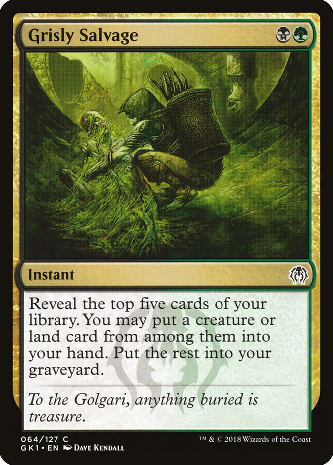 Grisly Salvage card front