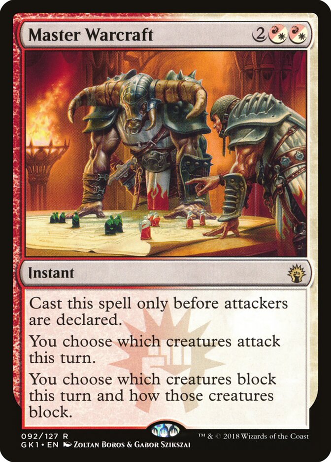 Master Warcraft card front