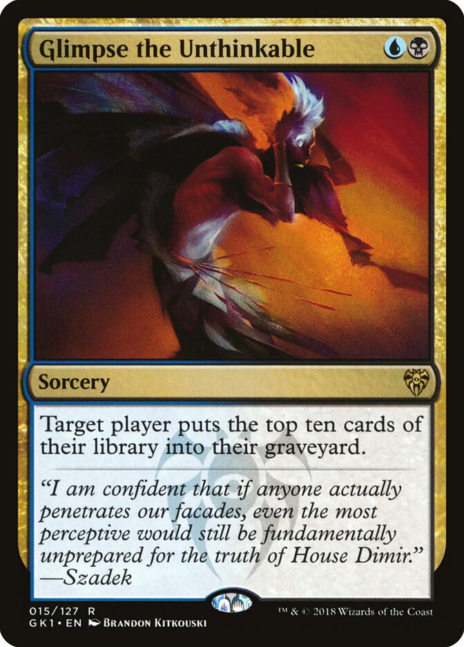 Glimpse the Unthinkable card front