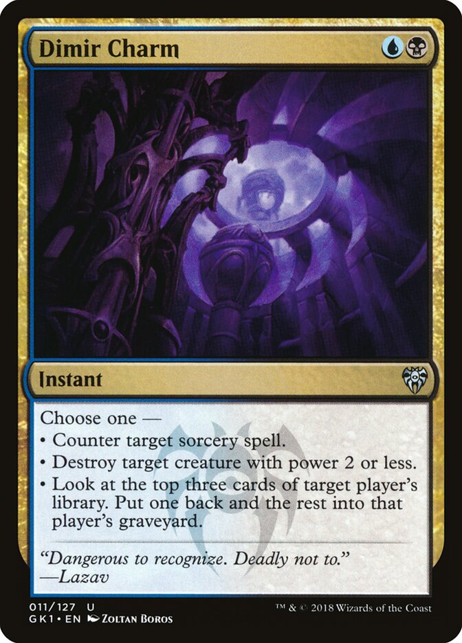 Dimir Charm card front