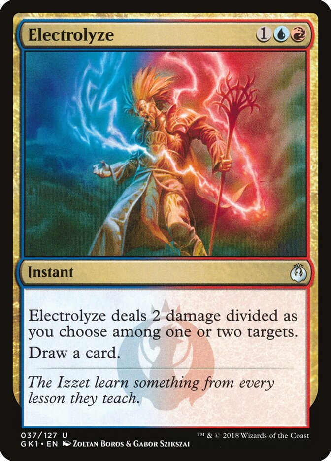 Electrolyze card front