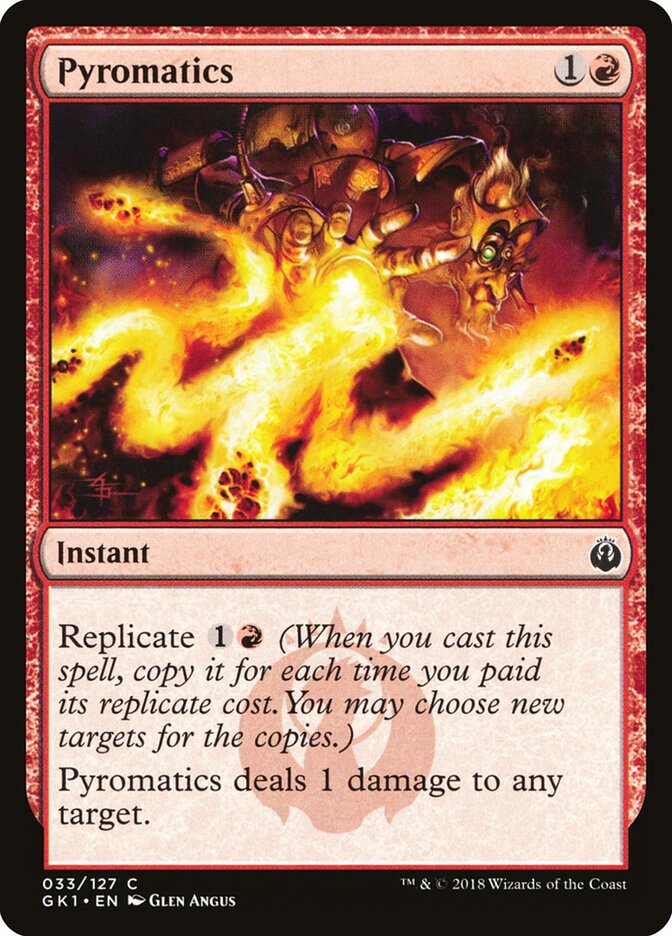 Pyromatics card front