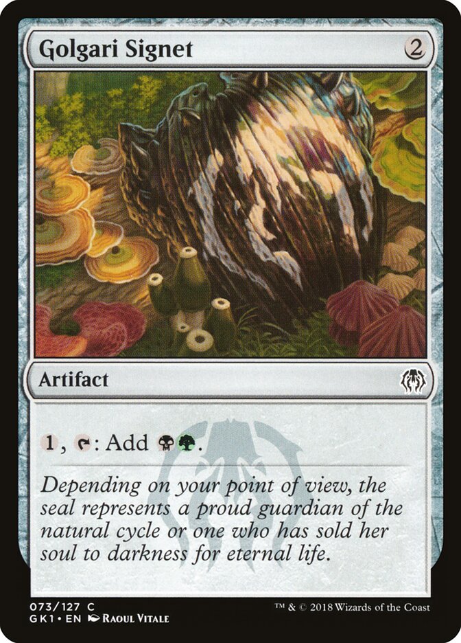 Golgari Signet card front