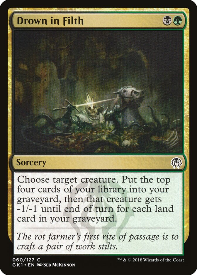 Drown in Filth card front